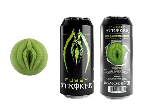 Alive - Masturbatore in lattina di energy drink - Verde neon - Erotiekvoordeel.nl