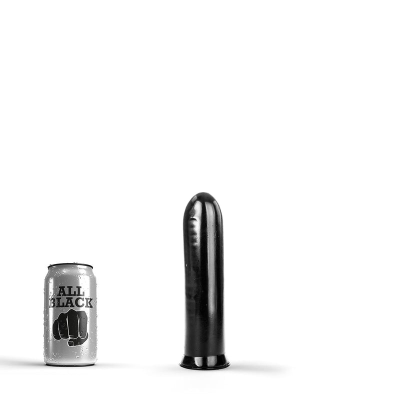 All Black Dildo 19 Cm - Gładkie PVC Z Przyssawką - Czarne-Erotiekvoordeel.nl