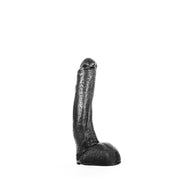 All Black - Dildo - Realistische Eikel en Balzak - 29 x 5 cm-Erotiekvoordeel.nl