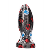 All Black - Duża Wtyczka Analna Z Rowkami - 21 Cm - Czarny-Erotiekvoordeel.nl