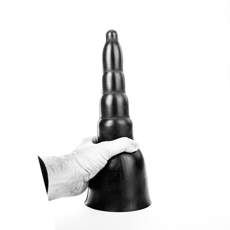 All Black - Duży Dildo W Kształcie Piramidy - 31 X 11,5 Cm - Czarny-Erotiekvoordeel.nl