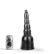 All Black - Duże Dildo W Kształcie Piramidy - 31 X 11,5 Cm - Czarny-Erotiekvoordeel.nl