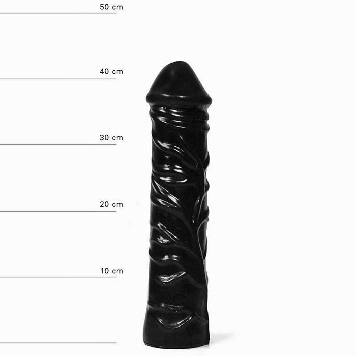 All Black - Grote Realistische Dildo - 31 x 6.5 cm - Zwart-Erotiekvoordeel.nl