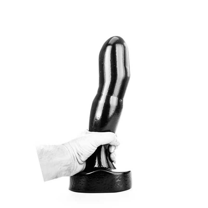 All Black - Consolador anal grande con forma de dedo - 32 x 6,7 cm - Negro-Erotiekvoordeel.nl