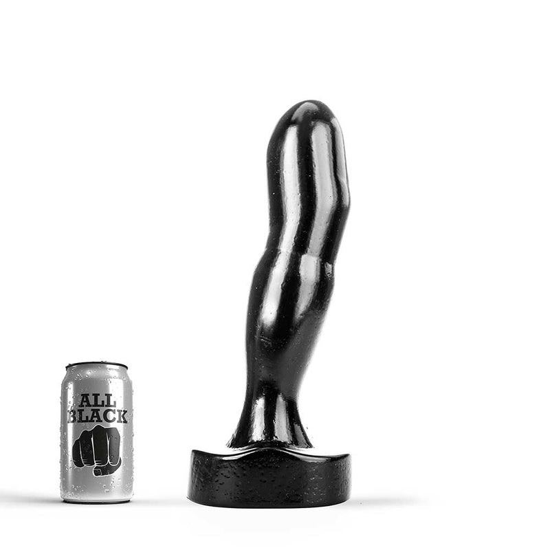 All Black - Consolador anal grande con forma de dedo - 32 x 6,7 cm - Negro-Erotiekvoordeel.nl