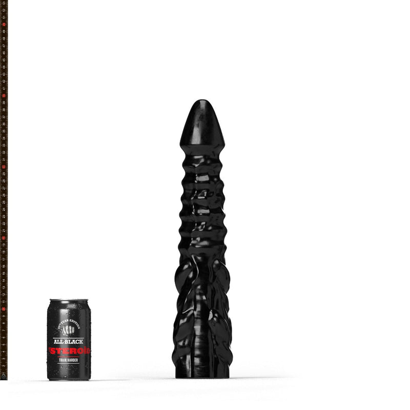 All Black Steroïd - Allez - Dildo - 34 x 7 cm - Zwart-Erotiekvoordeel.nl