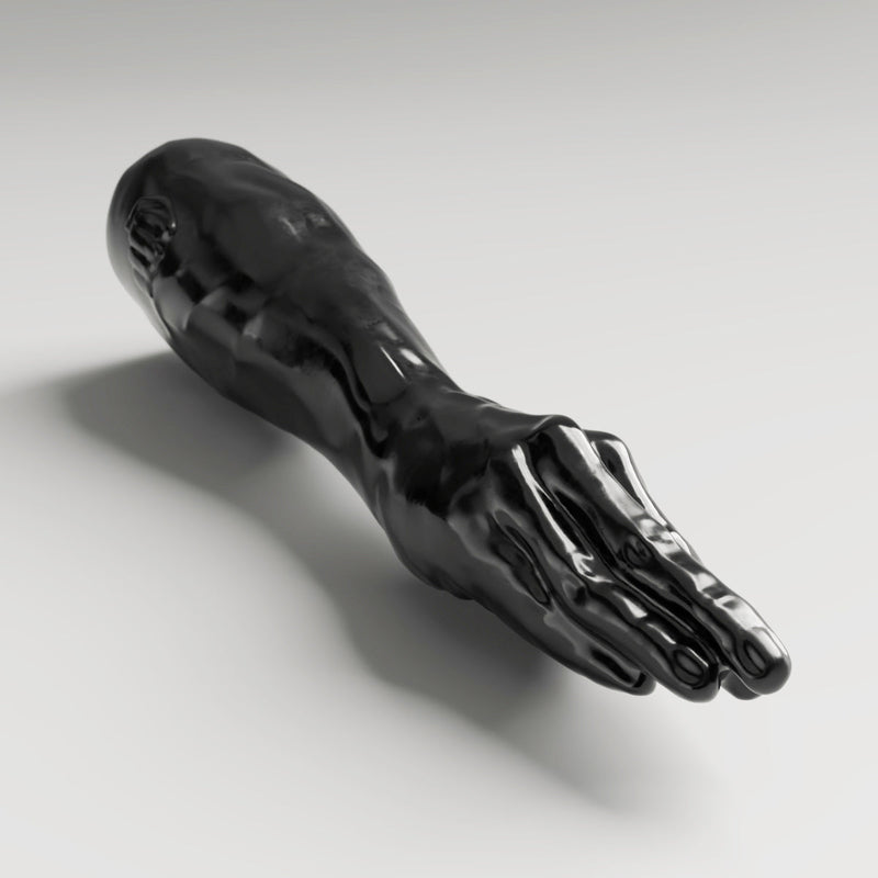 All Black Steroïd - Backstroke - Dildo - 40.5 x 12.5 cm - Zwart-Erotiekvoordeel.nl