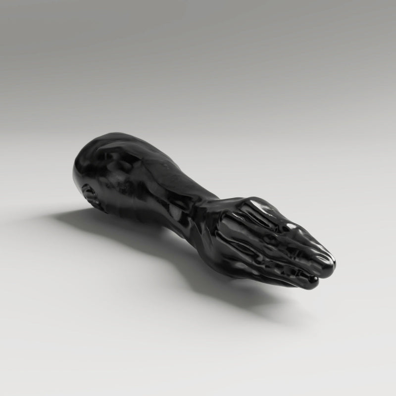 All Black Steroïd - Breaststroke - Dildo - 40 x 7.6 cm - Zwart-Erotiekvoordeel.nl