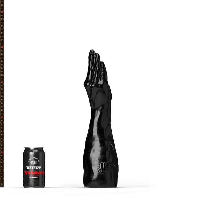 All Black Steroïd - Breaststroke - Dildo - 40 x 7.6 cm - zwart-Erotiekvoordeel.nl