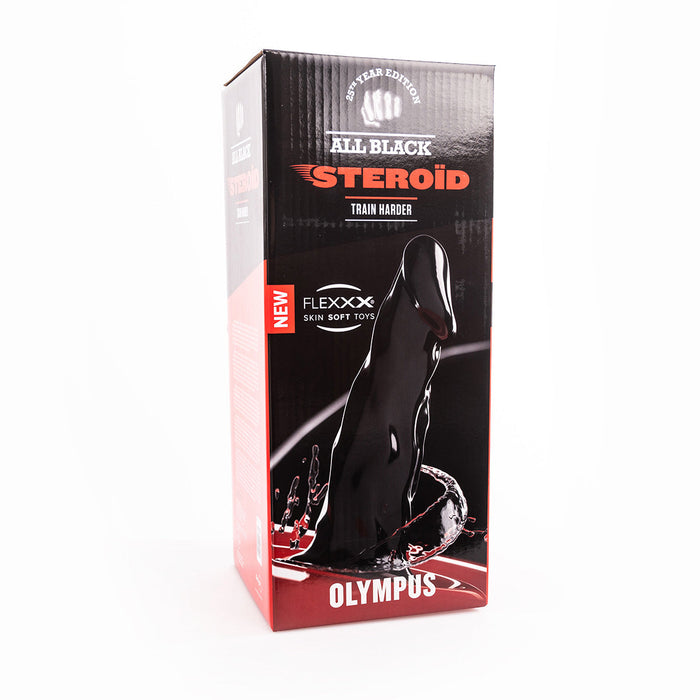 All Black Steroïd - Olympus - Dildo - 43,5 x 12,2 cm - zwart-Erotiekvoordeel.nl