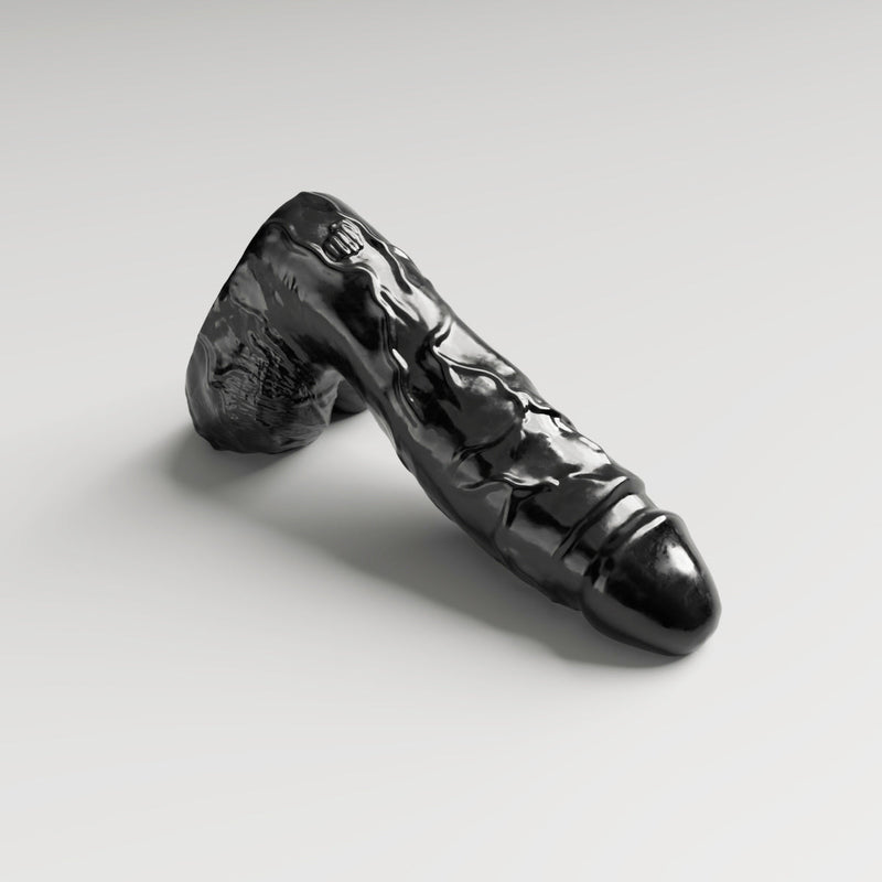 All Black Steroïd - Racket - Dildo - 34 x 9,7 cm - Zwart-Erotiekvoordeel.nl