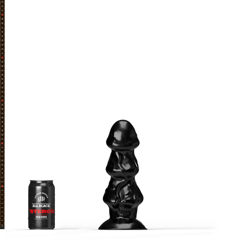 All Black Steroïd - Shuttlecock - Dildo - 24 x 9 cm - Zwart-Erotiekvoordeel.nl