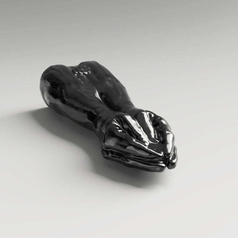 All Black Steroïd - The Diver - Dildo - 34,5 x 11,5 cm - Zwart-Erotiekvoordeel.nl