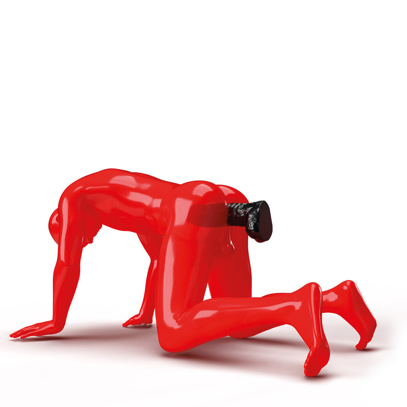 All Black Steroïd - The Gym Buddy - Dildo - 35x 8,7 cm - Zwart-Erotiekvoordeel.nl