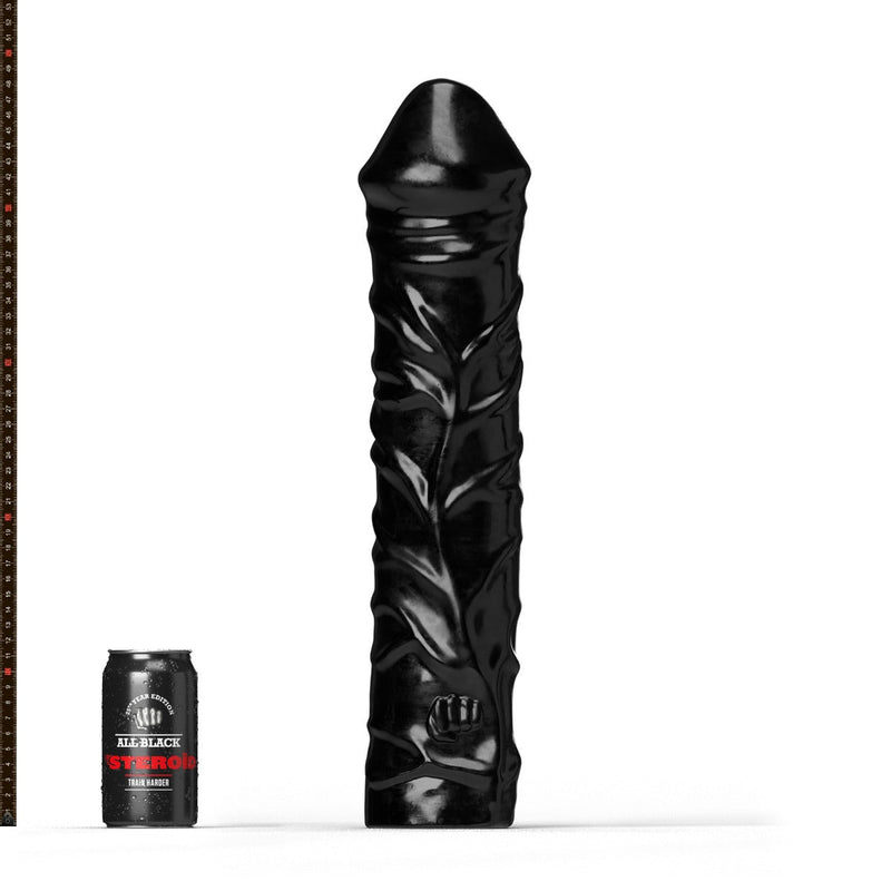 All Black Steroïd - The Home Stretch - Dildo - 43 x 9.6 cm - Zwart-Erotiekvoordeel.nl