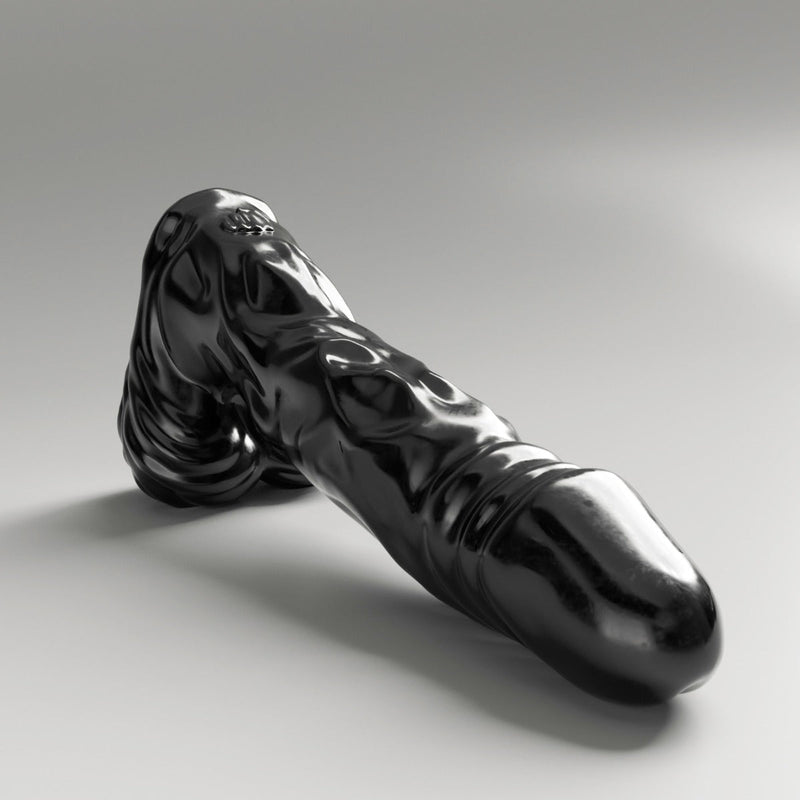 All Black Steroïd - The Referee Dildo - 45 x 9,5 cm - Zwart-Erotiekvoordeel.nl