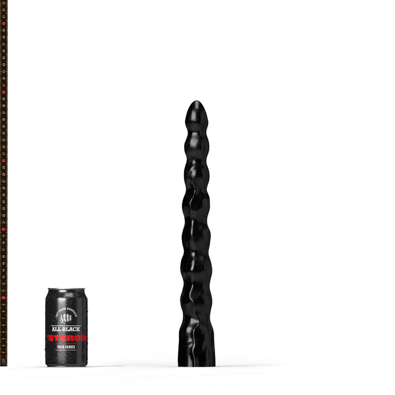 All Black Steroïd - The Sabre Dildo - 39,5x 4,4 cm - Zwart-Erotiekvoordeel.nl