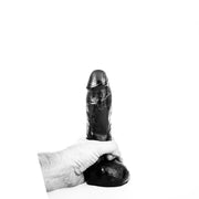 All Black - Dildo Met Balzak - 22 x 5 cm - Zwart-Erotiekvoordeel.nl