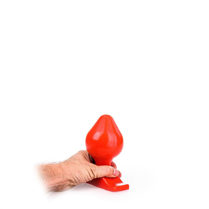 All Red - Buttplug 17 x 9 cm - Rood-Erotiekvoordeel.nl