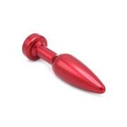 Kiotos - Aluminum Buttplug Met Kristal - Rood-Erotiekvoordeel.nl