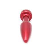 Kiotos - Aluminum Buttplug Met Kristal - Rood-Erotiekvoordeel.nl