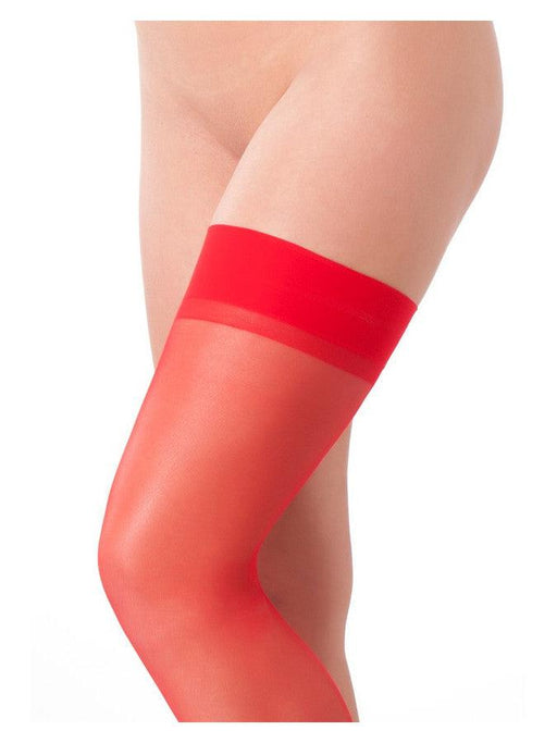 Amorable - Medias eróticas - Rojo - Talla única - Erotiekvoordeel.nl
