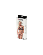 Amorable - Lingerie Set - Leopard Print - With Open Crotch and Open Bra-Erotiekvoordeel.nl