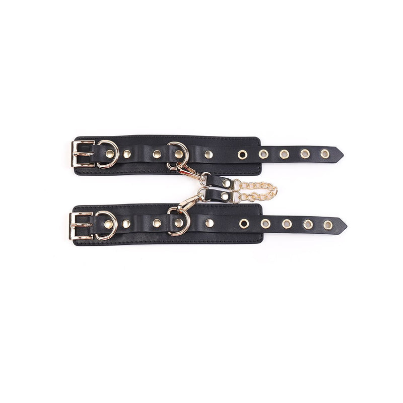 Kiotos - BDSM Fancy 5 Item Kit - Luxe Draagtas met 5 Verschillende BDSM Artikelen - PU Leer (Vegan) - Verkrijgbaar in Rood, Roze en Zwart-Erotiekvoordeel.nl