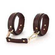 Kiotos - BDSM Fancy 9 Item Kit - Luxe Draagtas met 9 Verschillende BDSM Artikelen - Bruin-Erotiekvoordeel.nl