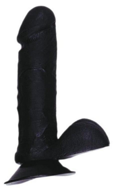 BP Toys - Dildo - Dildo Met Balzak - Zwart - 15 cm-Erotiekvoordeel.nl