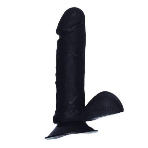 BP Toys - Dildo - Dildo Z Moszną - Czarne - 20 Cm - Erotiekvoordeel.nl