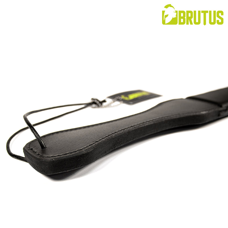 BRUTUS - Paddle Punisher en cuir rembourré - Noir - Erotiekvoordeel.nl