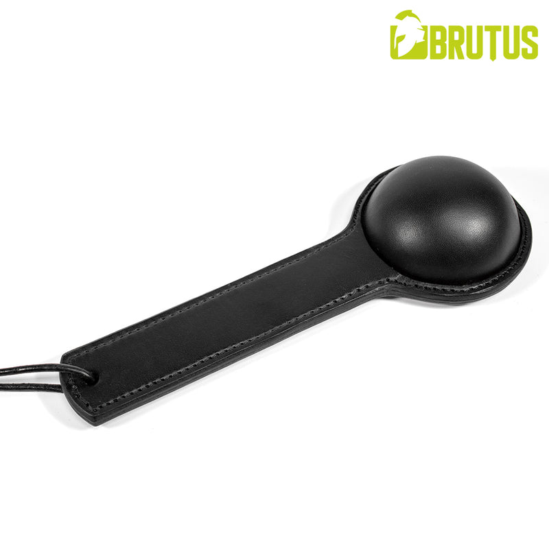 BRUTUS - Ball Buster en cuir à tête demi-ronde - Noir - Erotiekvoordeel.nl