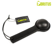 BRUTUS - « Ball Buster » en cuir à tête semi-circulaire - Noir - Erotiekvoordeel.nl