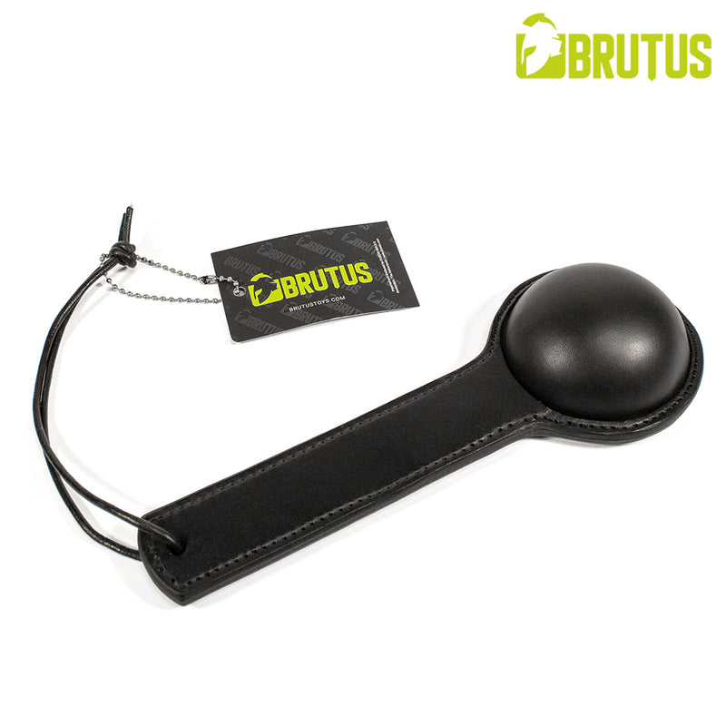 BRUTUS - « Ball Buster » en cuir à tête semi-circulaire - Noir - Erotiekvoordeel.nl