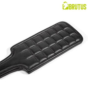 BRUTUS - Paddle en cuir avec face de frappe rembourrée - Noir - Erotiekvoordeel.nl