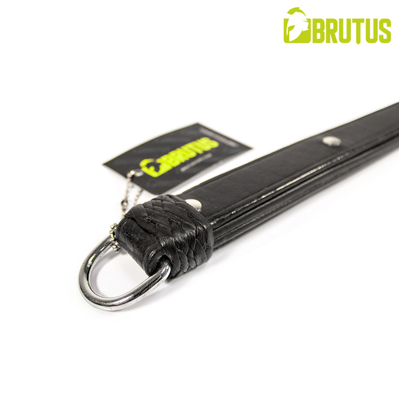 BRUTUS - Lanière en cuir à quatre lanières - Noir - Erotiekvoordeel.nl