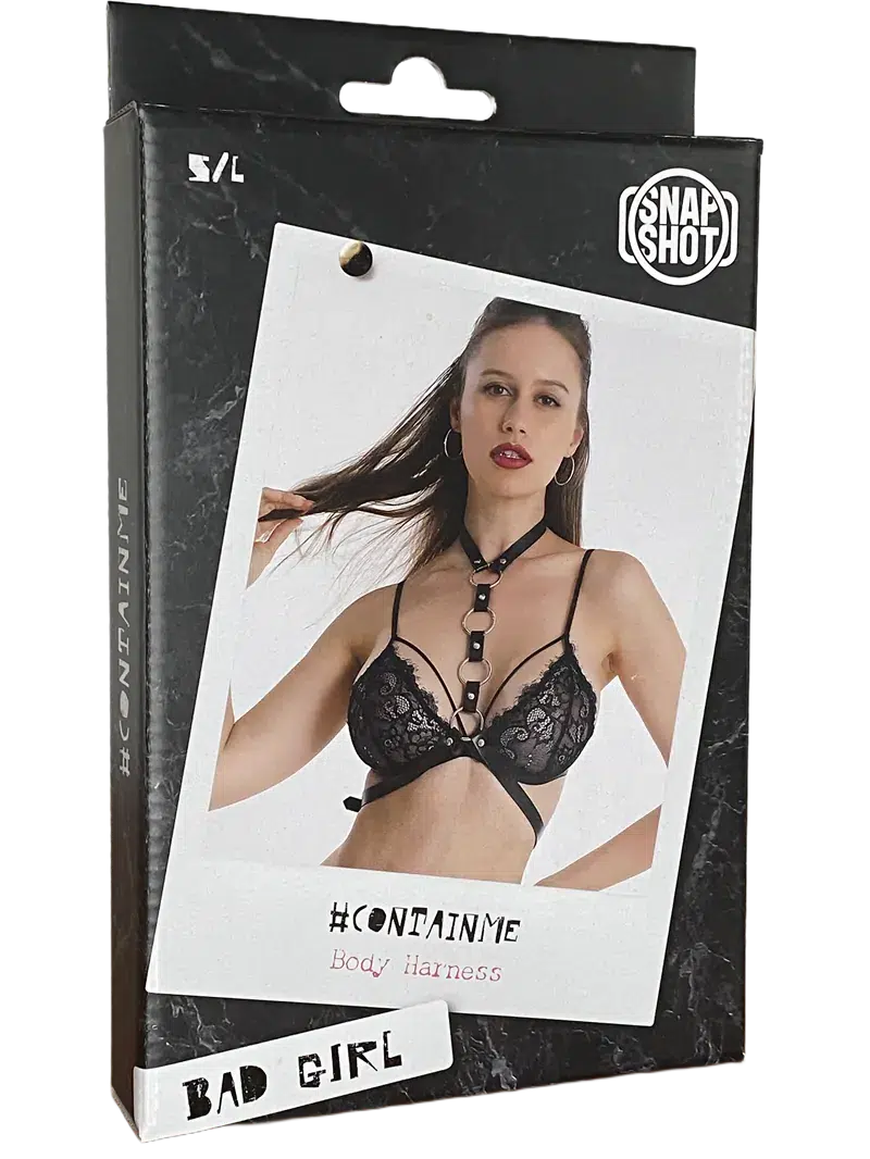 Snapshot Bad Girl - #containme- Body Harnasje - One Size - Zwart-Erotiekvoordeel.nl