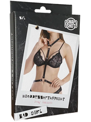 Snapshot Bad Girl - #goddesofthenight - Body Harnasje met Tailleband - One Size - Zwart-Erotiekvoordeel.nl
