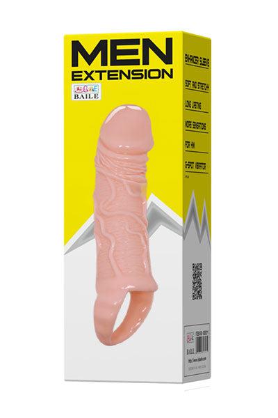 Baile - Men Extension Penis Sleeve - Lichte Huidskleur-Erotiekvoordeel.nl