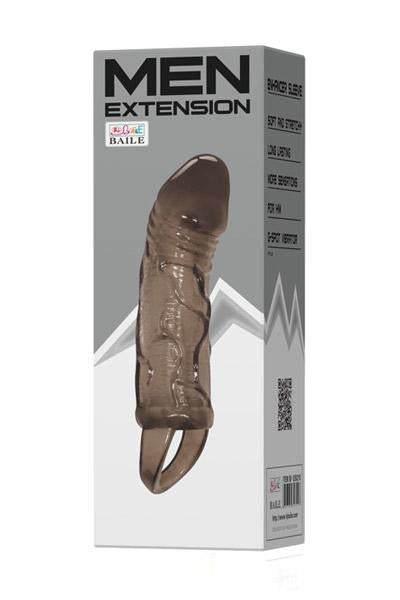 Baile - Manicotto per l'allungamento del pene - Nero - Lunghezza 115 mm - Diametro 35 mm-Erotiekvoordeel.nl
