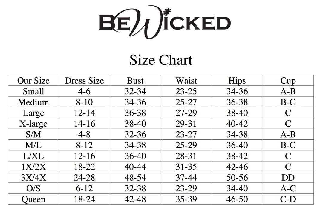 Be Wicked - All Your Desires - Bodystocking - Zwart - One Size-Erotiekvoordeel.nl