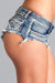 Be Wicked - Back Up Booty - Denim Shorts - Blauw-Erotiekvoordeel.nl