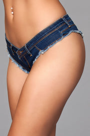 Be Wicked - Buns Out Cheeky - Shorts - Blauw-Erotiekvoordeel.nl