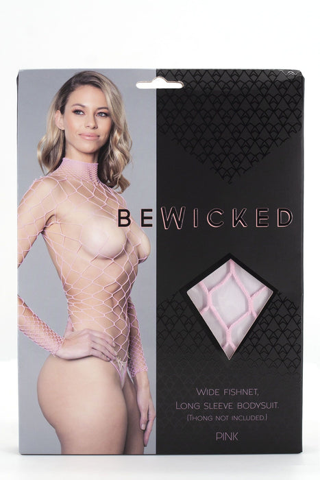 Be Wicked - Dancing All Night - Grote Gaten Visnet Body - Roze - One Size-Erotiekvoordeel.nl