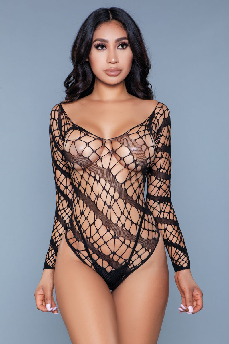 Be Wicked - Let me Love You - Lace Bodysuit - Black-Erotiekvoordeel.nl