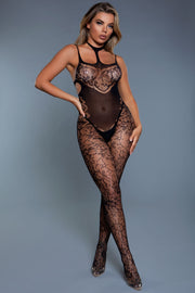 Be Wicked - Midnight Desire - Bodystocking - Zwart - One Size-Erotiekvoordeel.nl