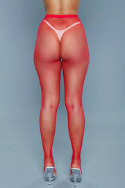 Be Wicked - Up All Night - Mini Visnet Panty - Rood - One Size-Erotiekvoordeel.nl