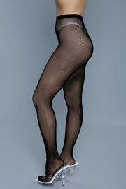 Be Wicked - Up All Night - Mini Visnet Panty - Zwart - One Size-Erotiekvoordeel.nl