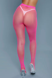 Be Wicked - Up All Night - Mini Visnet Panty - Hot Pink - One Size-Erotiekvoordeel.nl